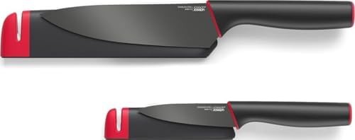 Black chef and paring knife set