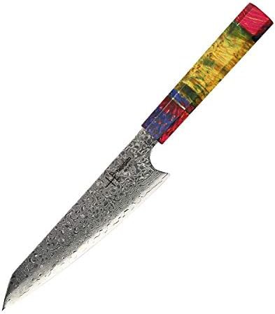 Hajegato damascus petty knife 6 in