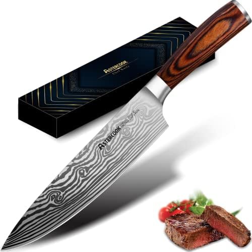 Professional eight inch German steel chef knife