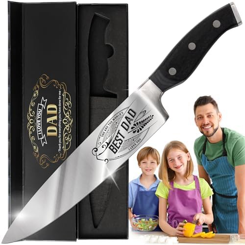 Dad pakka wood chef knife 8 in