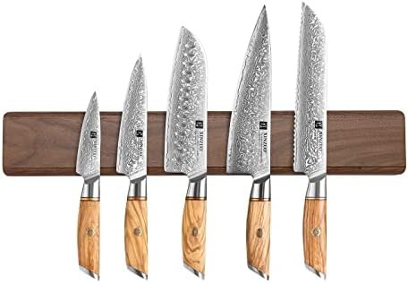 Damascus steel 6 piece kitchen knife set