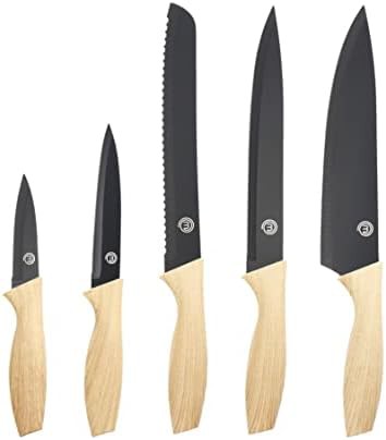 Five piece non stick stainless steel set