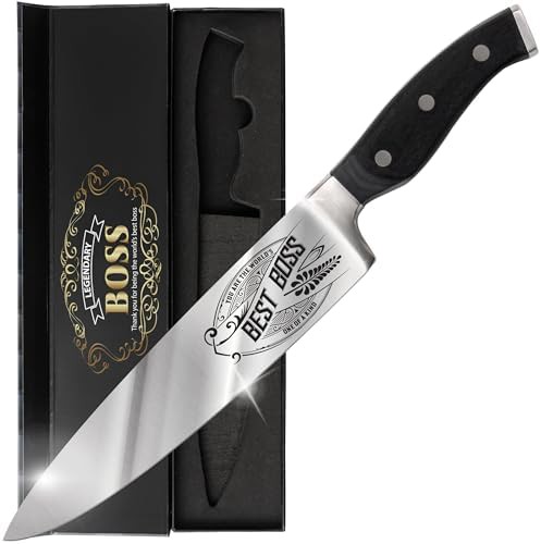 Boss pakka wood chef knife 8 in