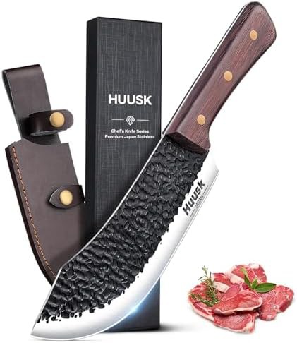 Butcher Knife for Meat Cutting with Sheath