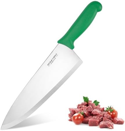 Ten Inch High Carbon Knife Green Handle