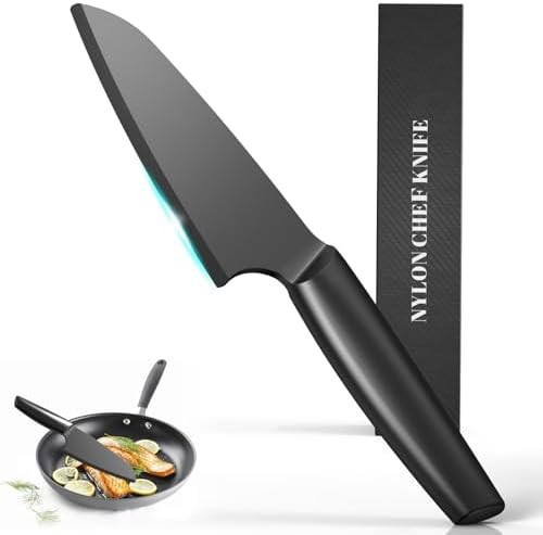 Durable nylon plastic kitchen chef knife