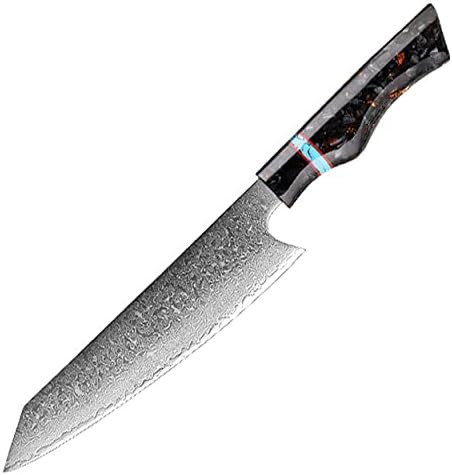 8 inch Damascus Kiritsuke chef knife with sheath