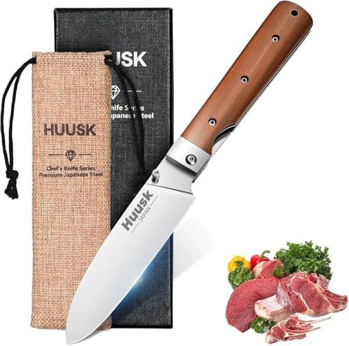 Huusk Folding Santoku Kitchen Pocket Knife