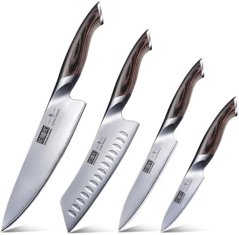 Utility and Santoku Four Piece Set