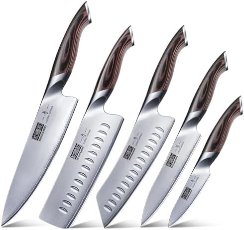 Japanese Steel Five Piece Knife Set