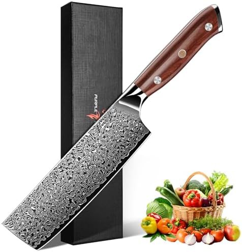 Purple dragon 4.7 inch non serrated steak knife set
