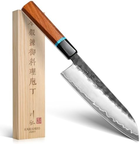 KAWAHIRO 7 inch hand forged santoku knife