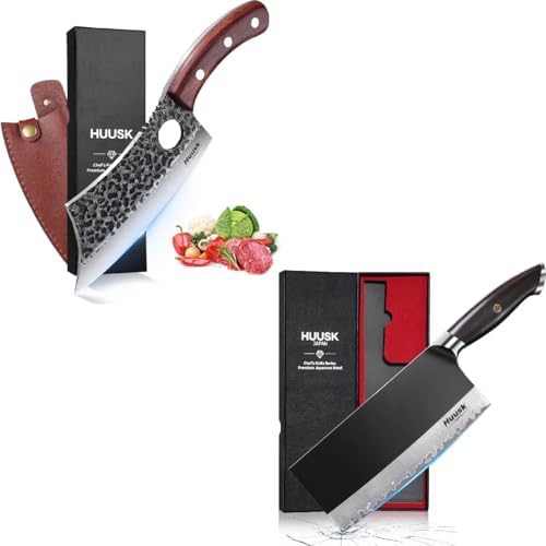 Viking butcher knife for outdoor cooking