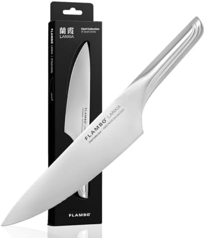 Silver German steel ergonomic gyuto knife
