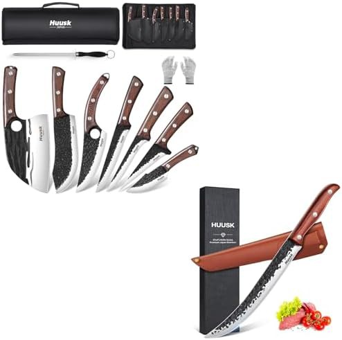 Hand forged breaking and boning meat knife