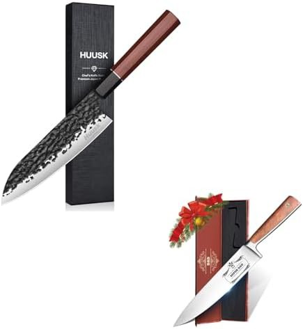 Stainless steel seven and eight inch chef set