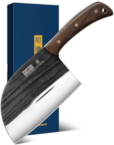 Hand forged Serbian meat cleaver 6.5 in
