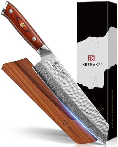 KEEMAKE 8 inch damascus chef knife