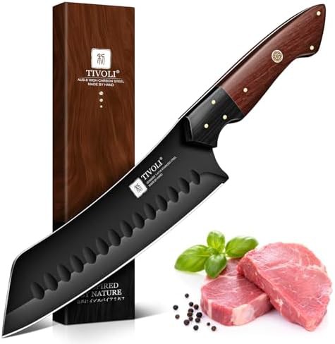 7 inch German steel Santoku knife